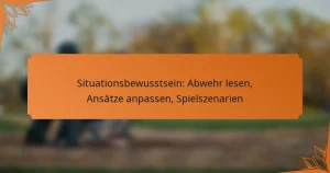 Situationsbewusstsein: Abwehr lesen, Ansätze anpassen, Spielszenarien